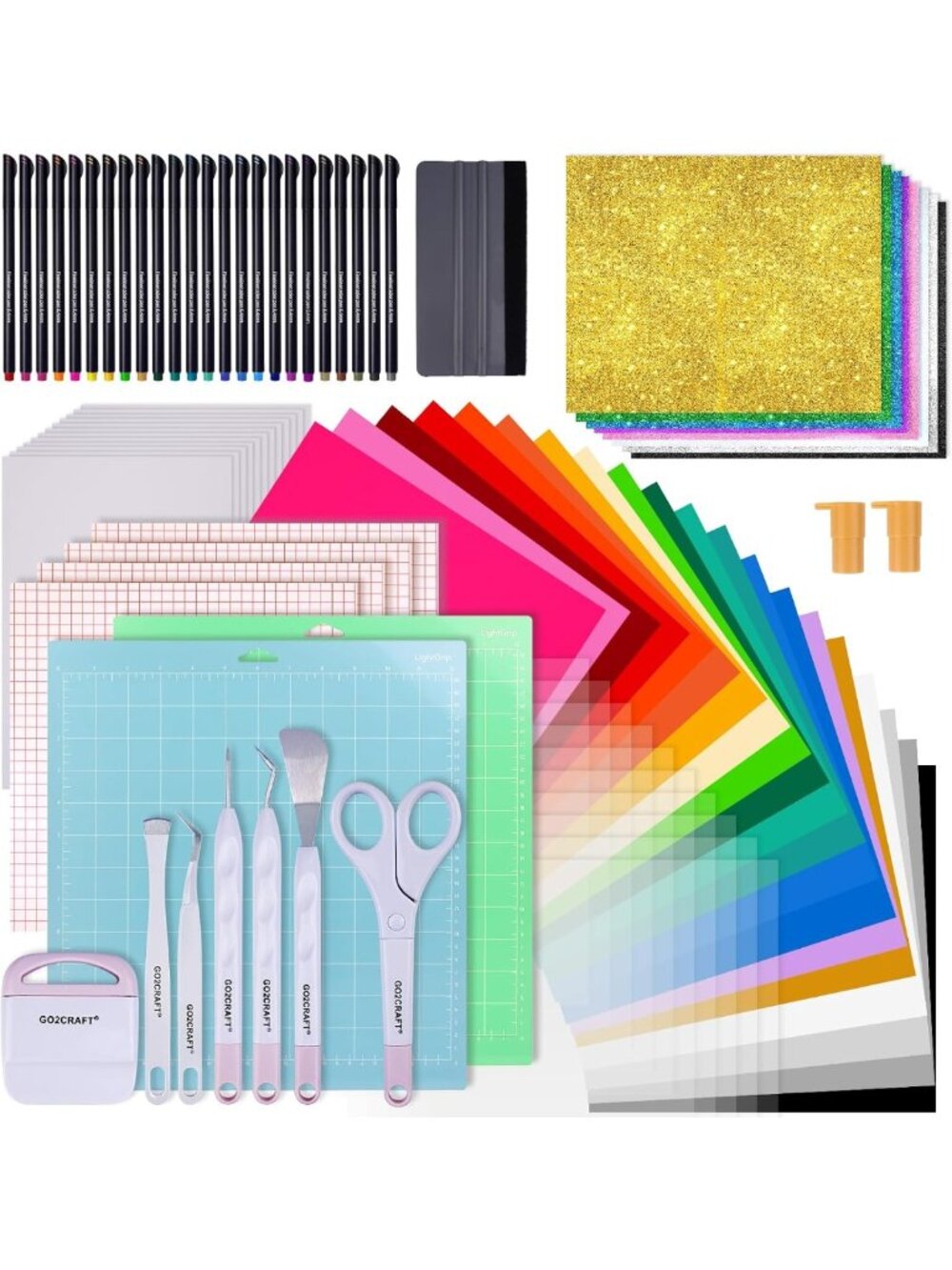 Ultimate 90-Piece Craft Accessories Bundle - Tools, Vinyl & More for DIY